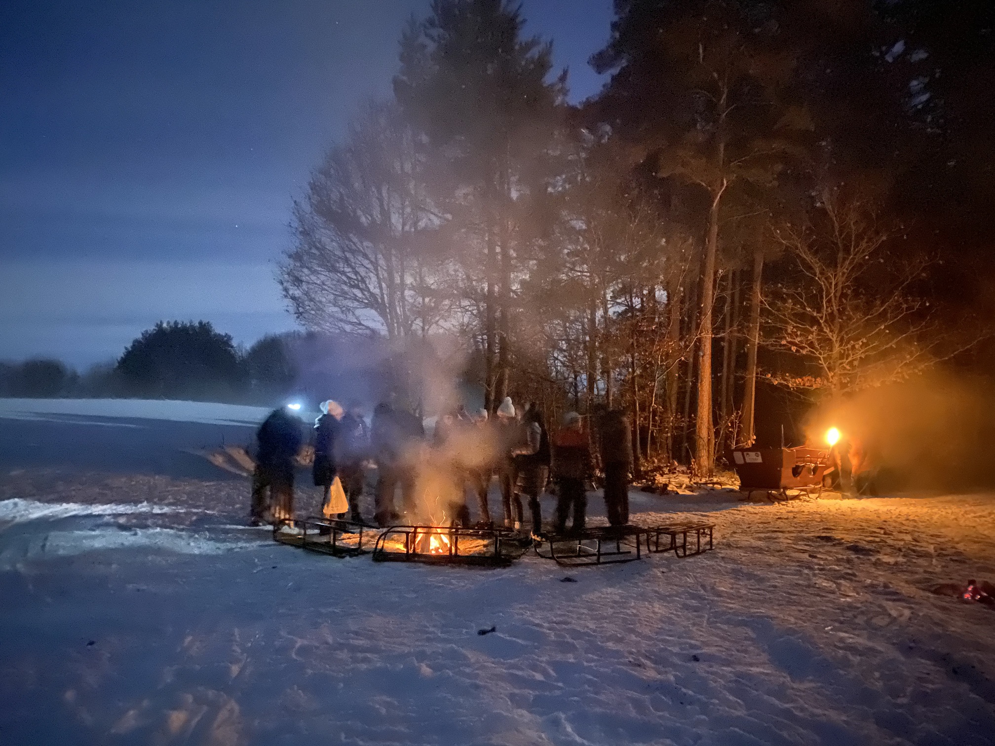 Kulig nocny z uczestnikami